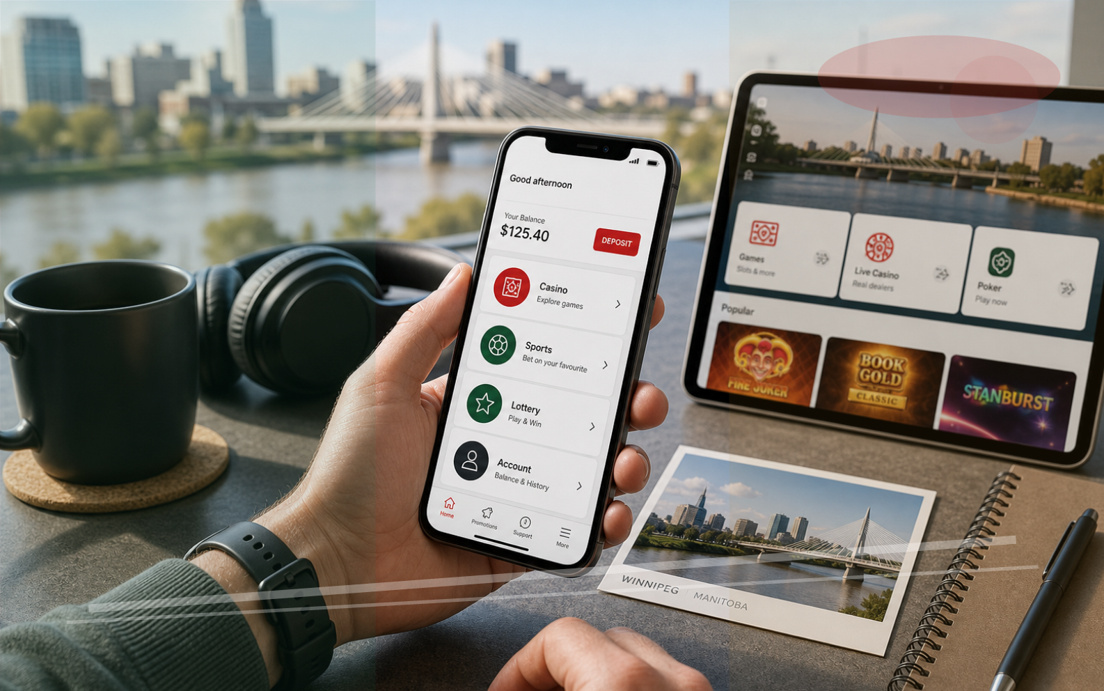 Mobile account access on phone and tablet in Manitoba